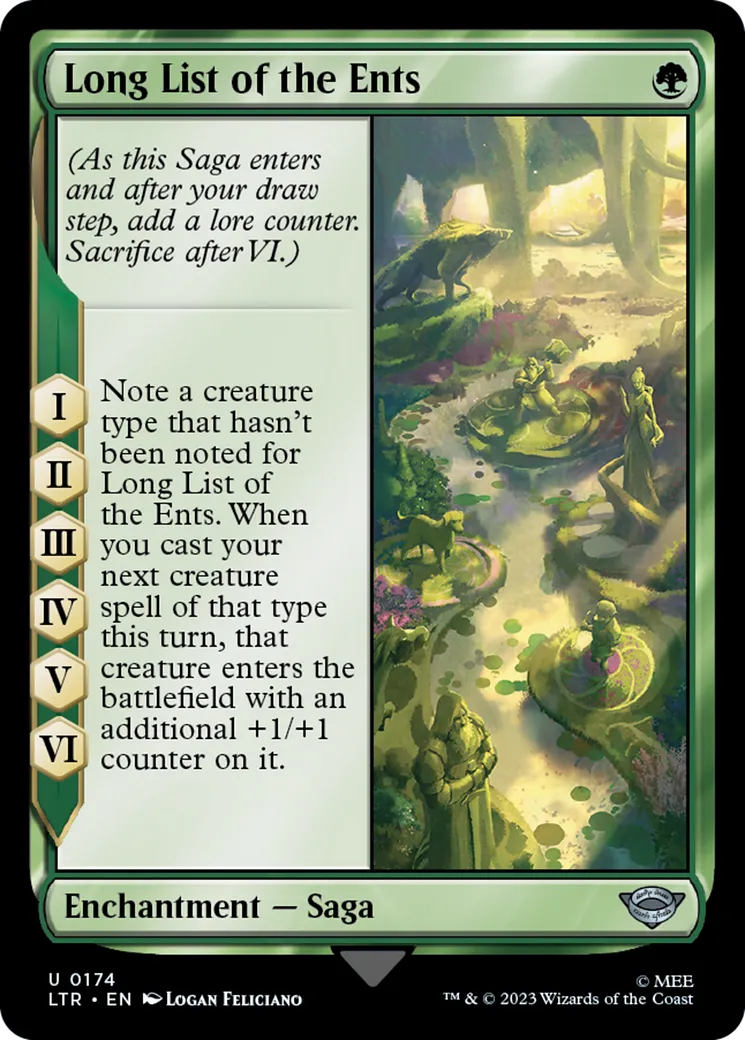 Longue liste des Ents — The Lord of the Rings: Tales of Middle-earth — Magic: The Gathering