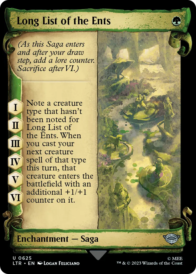 Longue liste des Ents — The Lord of the Rings: Tales of Middle-earth — Magic: The Gathering