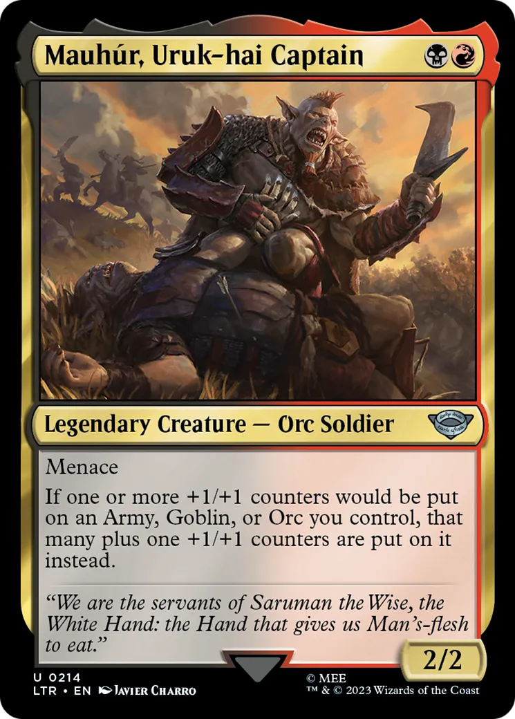 Mauhúr, capitaine Uruk-hai — The Lord of the Rings: Tales of Middle-earth — Magic: The Gathering