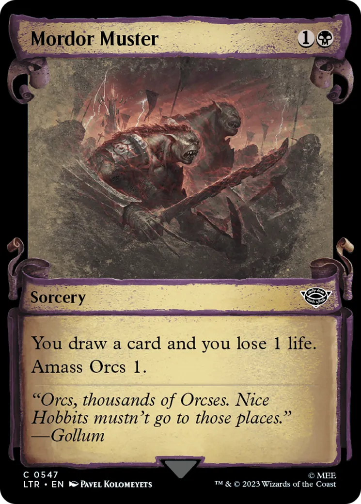 Mordor Muster — The Lord of the Rings: Tales of Middle-earth — Magic: The Gathering