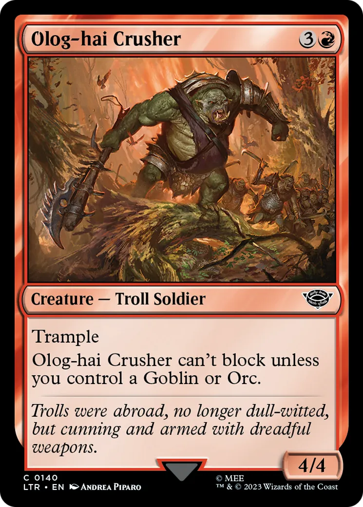 Écrabouilleur Olog-hai — The Lord of the Rings: Tales of Middle-earth — Magic: The Gathering