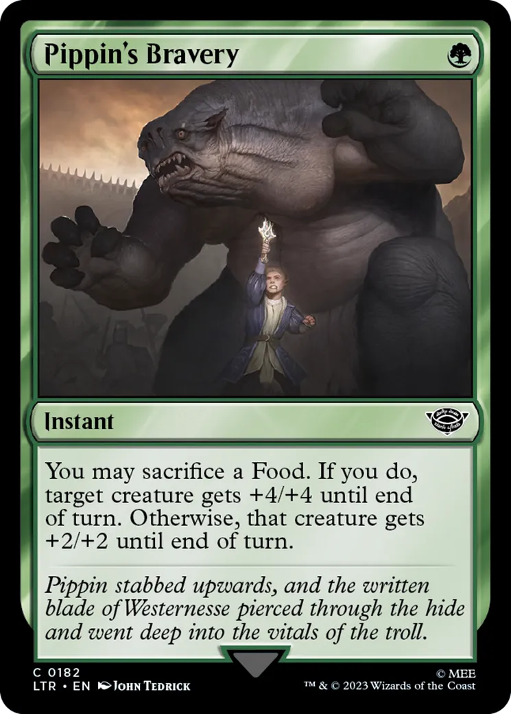 Pippin's Bravery — The Lord of the Rings: Tales of Middle-earth — Magic: The Gathering