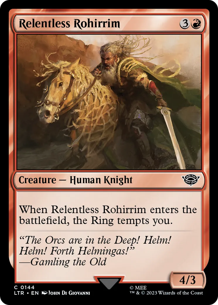 Relentless Rohirrim — The Lord of the Rings: Tales of Middle-earth — Magic: The Gathering