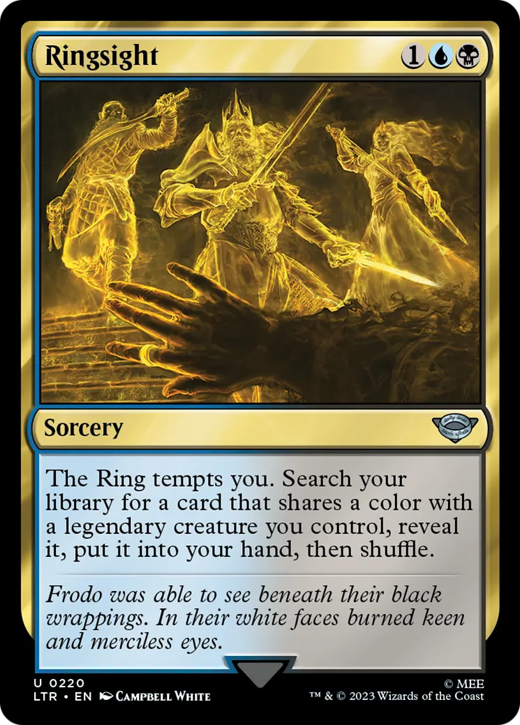 Vision de l'Anneau — The Lord of the Rings: Tales of Middle-earth — Magic: The Gathering
