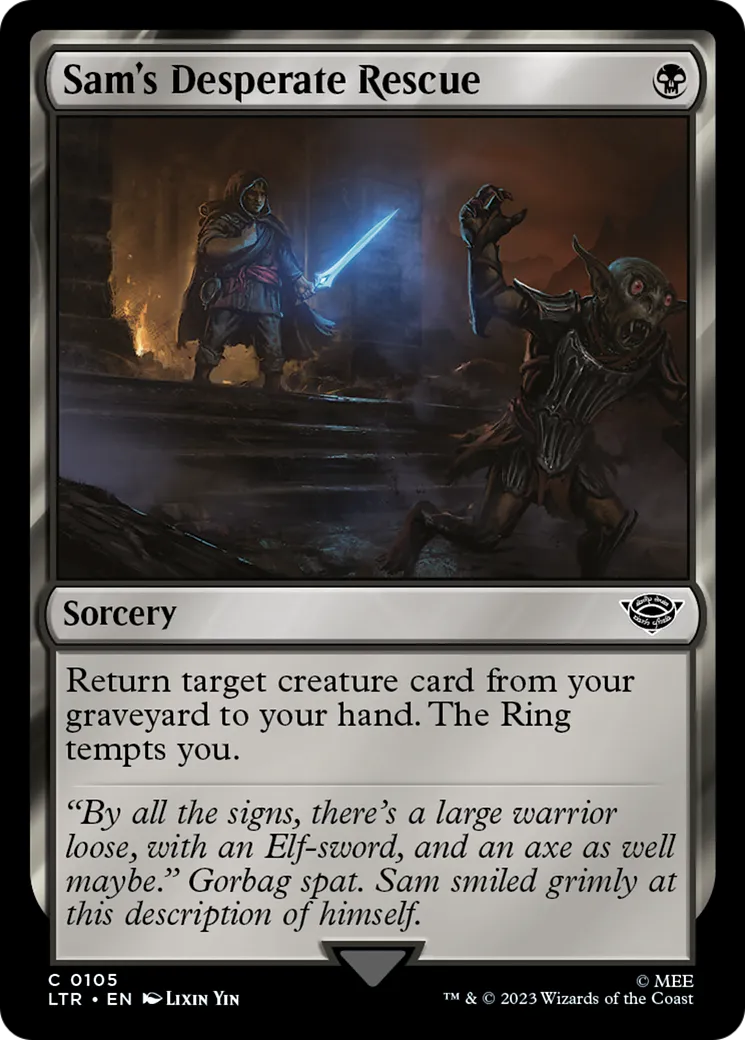 Sam's Desperate Rescue — The Lord of the Rings: Tales of Middle-earth — Magic: The Gathering