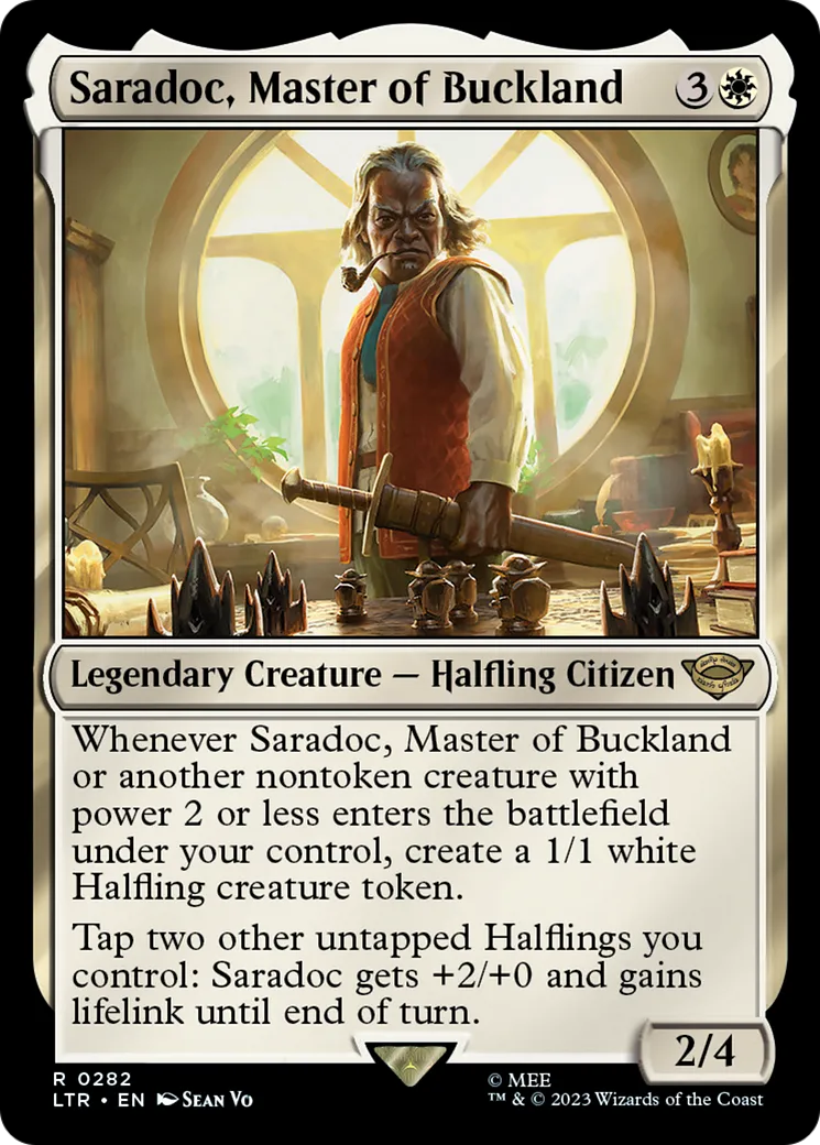 Saradoc, Grand Maître du Pays-de-Bouc — The Lord of the Rings: Tales of Middle-earth — Magic: The Gathering