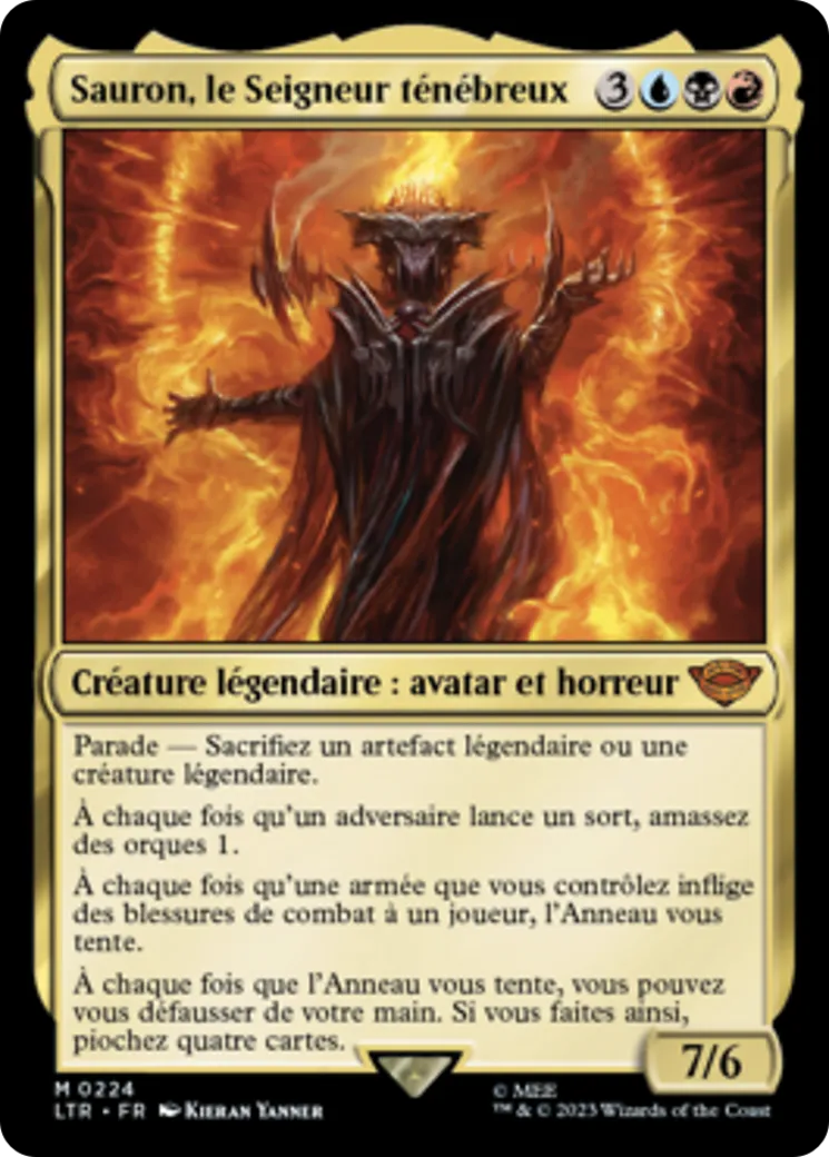 Sauron, le Seigneur ténébreux — The Lord of the Rings: Tales of Middle-earth — Magic: The Gathering