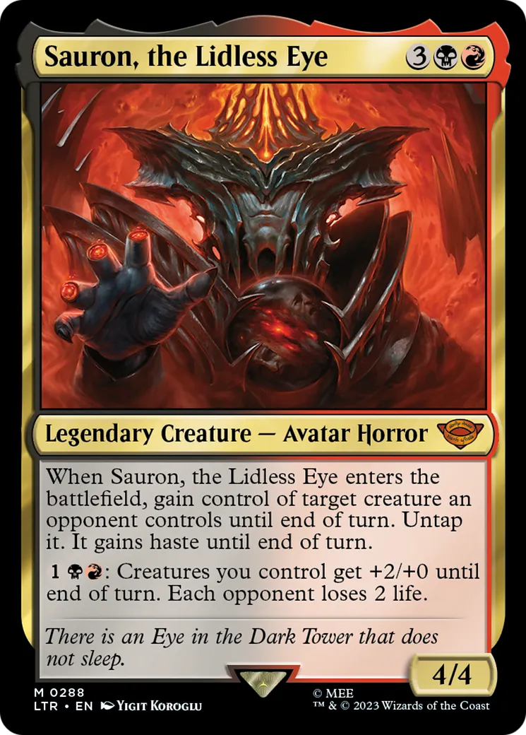Sauron, the Lidless Eye — The Lord of the Rings: Tales of Middle-earth — Magic: The Gathering