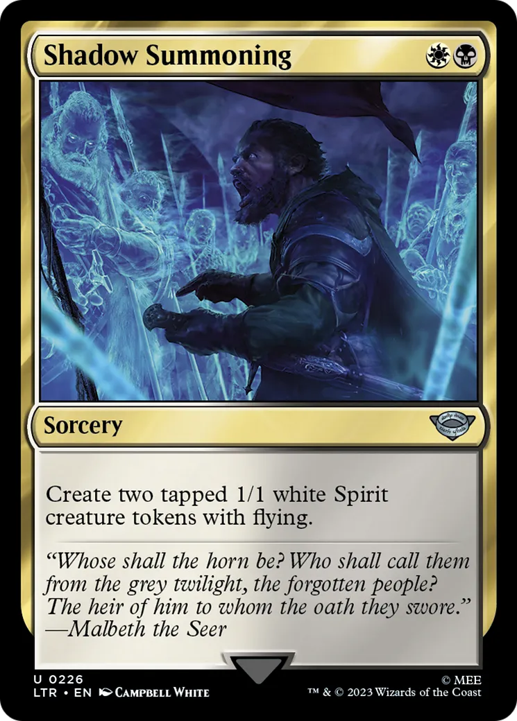 Shadow Summoning — The Lord of the Rings: Tales of Middle-earth — Magic: The Gathering