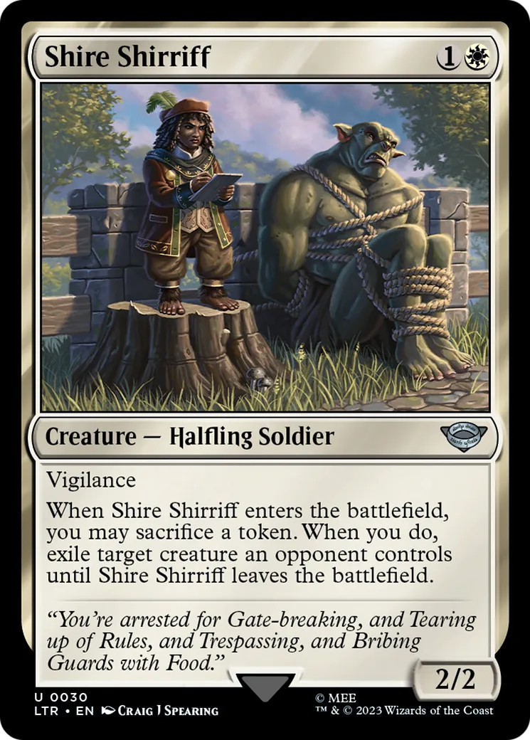 Shirriff de la Comté — The Lord of the Rings: Tales of Middle-earth — Magic: The Gathering