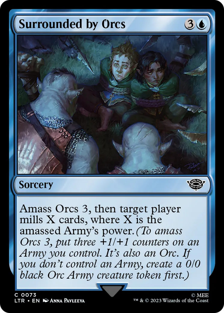 Cernés par les orques — The Lord of the Rings: Tales of Middle-earth — Magic: The Gathering