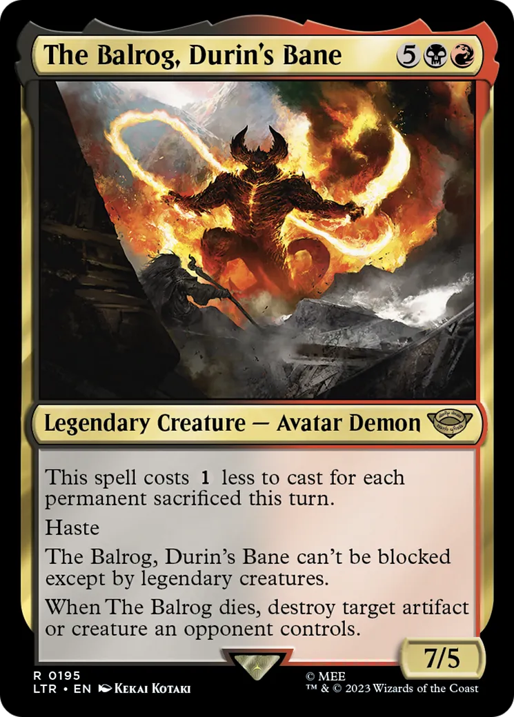 The Balrog, Durin's Bane — The Lord of the Rings: Tales of Middle-earth — Magic: The Gathering