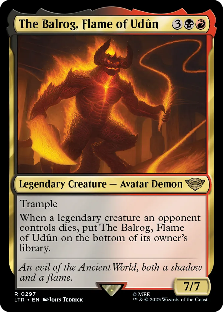 Le Balrog, flamme d'Udûn — The Lord of the Rings: Tales of Middle-earth — Magic: The Gathering