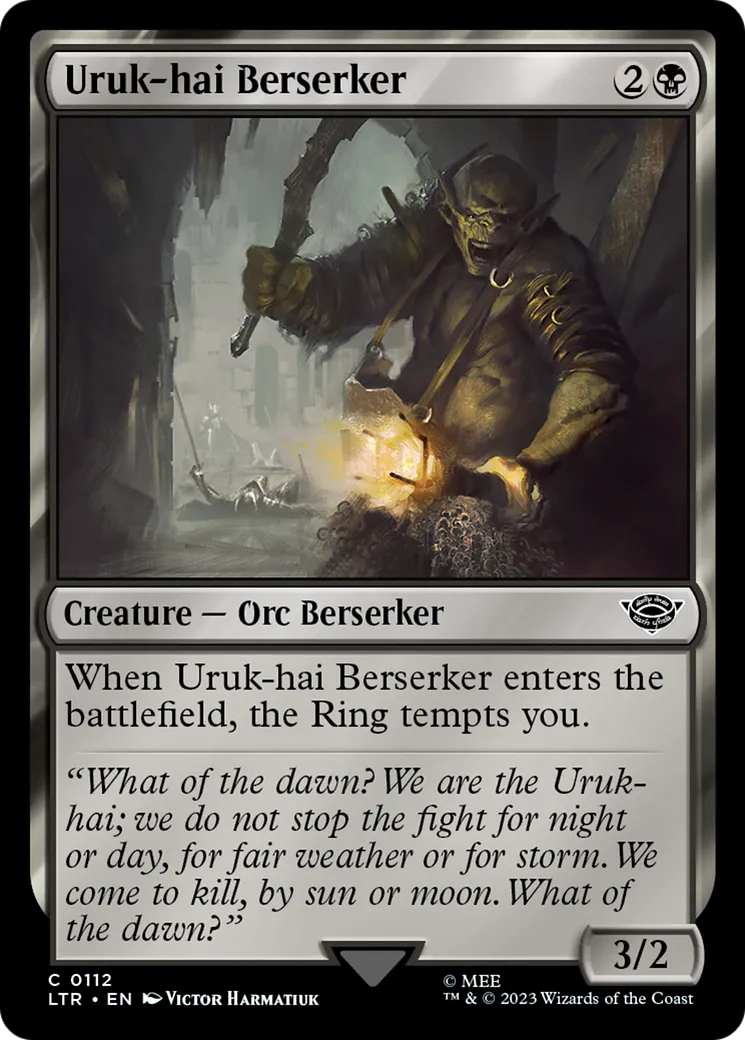 Uruk-hai Berserker — The Lord of the Rings: Tales of Middle-earth — Magic: The Gathering