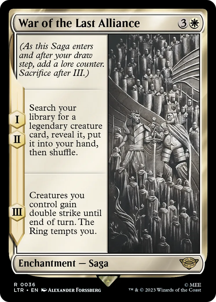 War of the Last Alliance — The Lord of the Rings: Tales of Middle-earth — Magic: The Gathering