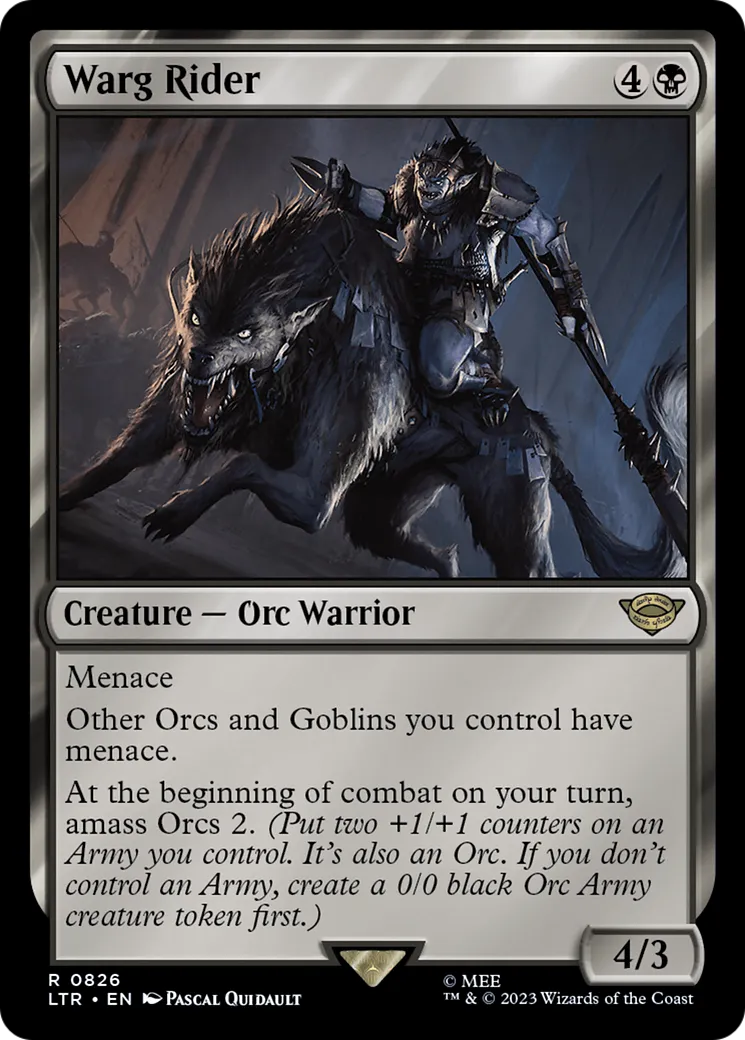 Warg Rider — The Lord of the Rings: Tales of Middle-earth — Magic: The Gathering