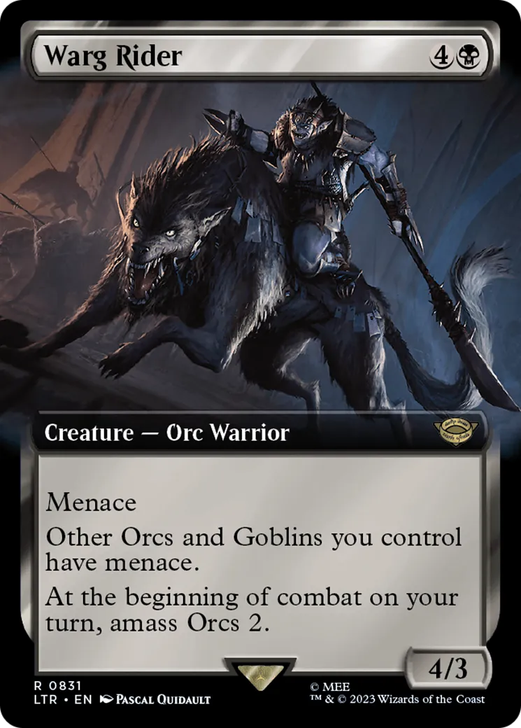 Warg Rider — The Lord of the Rings: Tales of Middle-earth — Magic: The Gathering