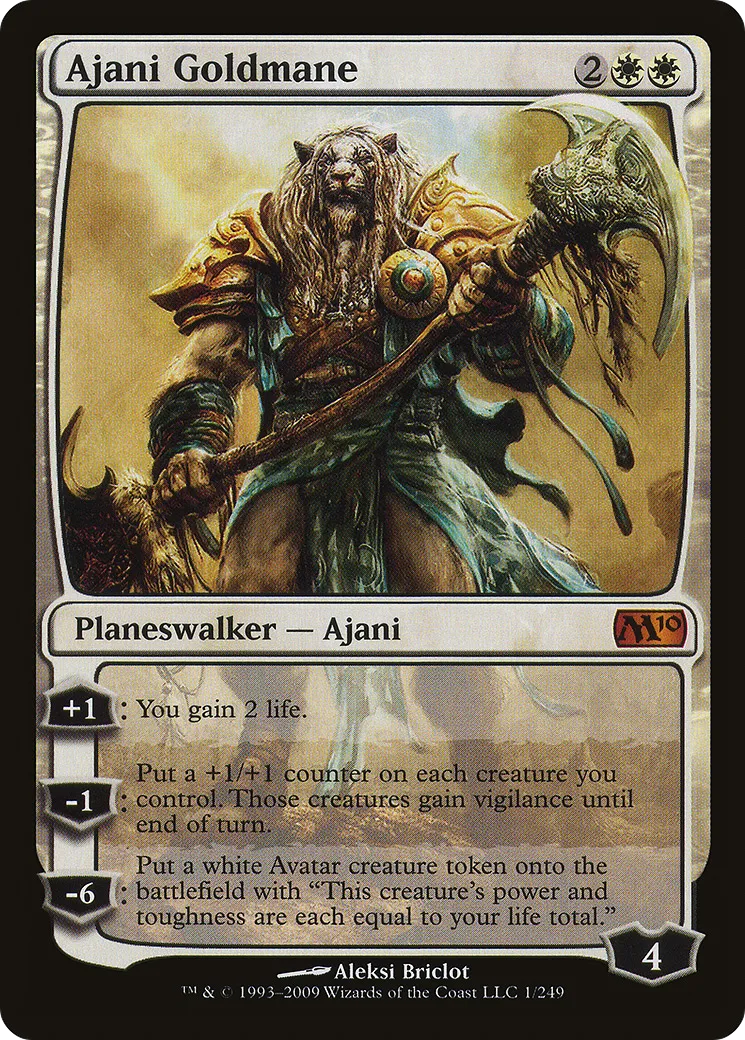 Ajani Goldmane — Magic 2010 — Magic: The Gathering