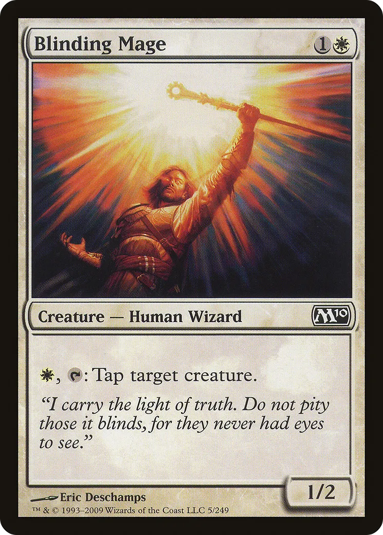 Blinding Mage — Magic 2010 — Magic: The Gathering