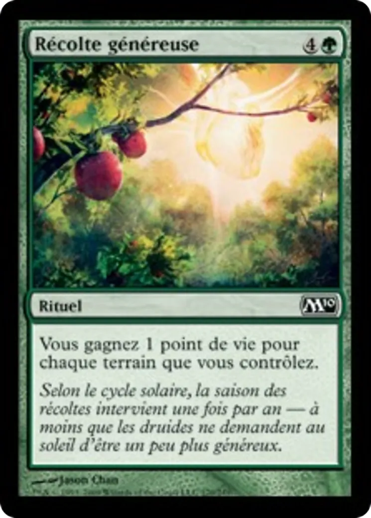 Récolte généreuse — Magic 2010 — Magic: The Gathering