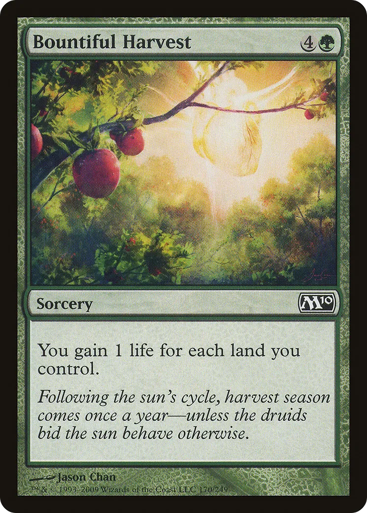 Bountiful Harvest — Magic 2010 — Magic: The Gathering