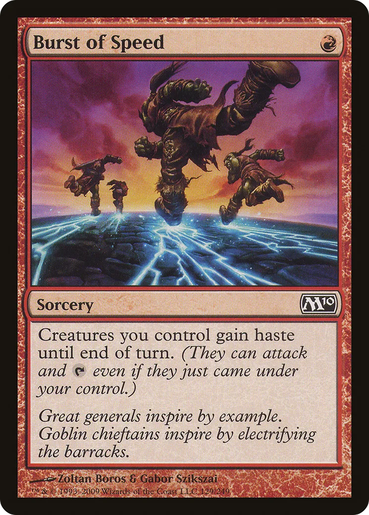 Burst of Speed — Magic 2010 — Magic: The Gathering
