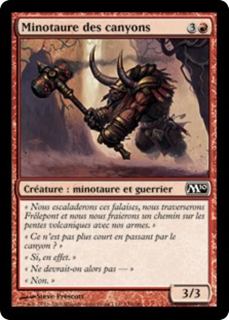 Minotaure des canyons — Magic 2010 — Magic: The Gathering
