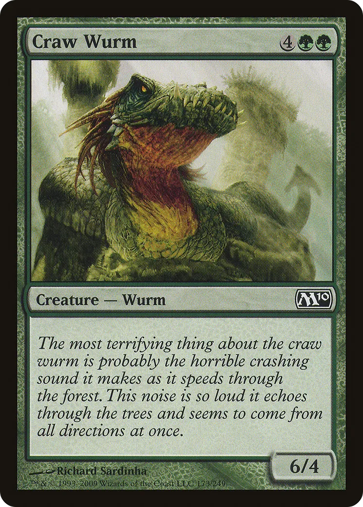 Craw Wurm — Magic 2010 — Magic: The Gathering