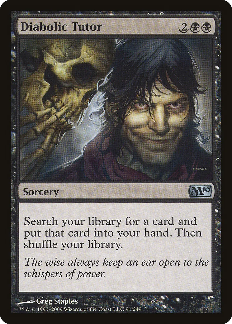 Diabolic Tutor — Magic 2010 — Magic: The Gathering