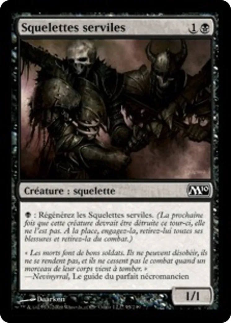 Squelettes serviles — Magic 2010 — Magic: The Gathering