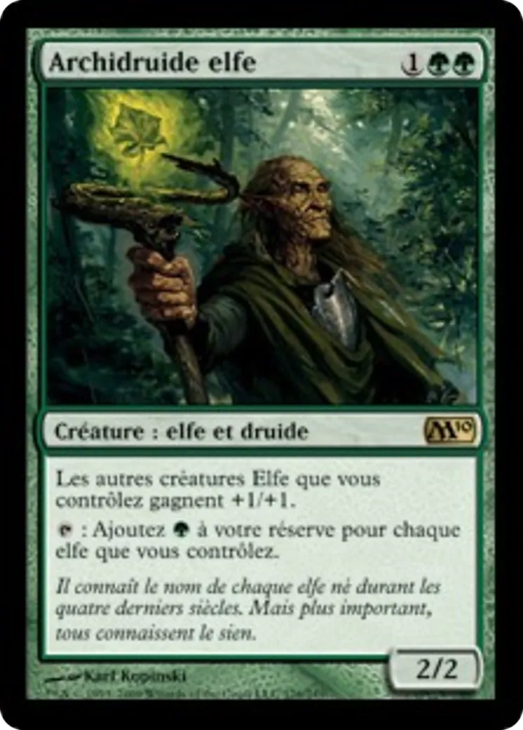 Archidruide elfe — Magic 2010 — Magic: The Gathering