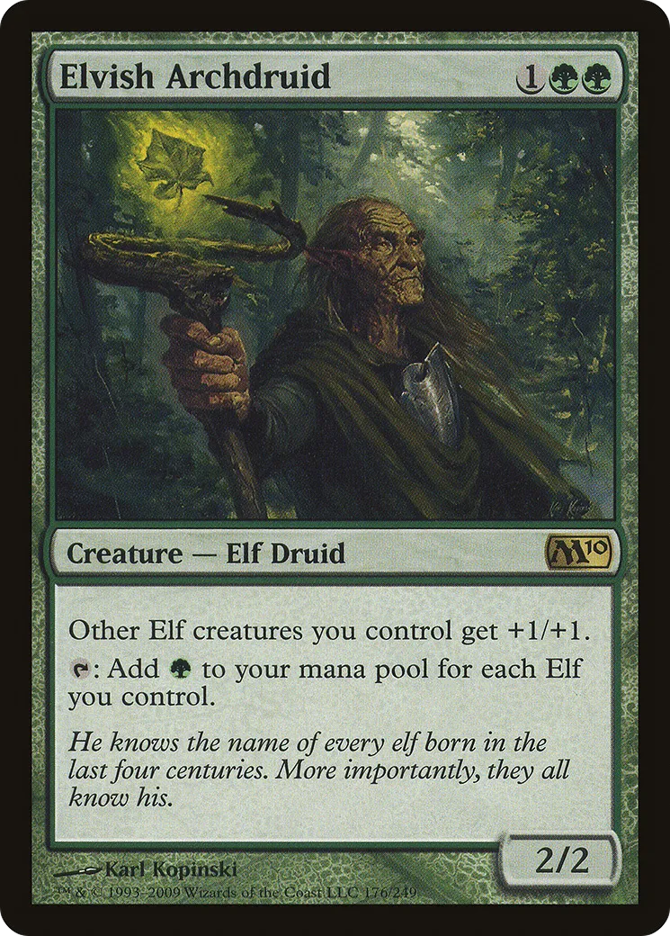 Elvish Archdruid — Magic 2010 — Magic: The Gathering