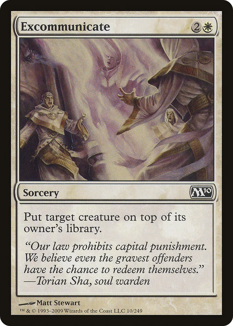 Excommunicate — Magic 2010 — Magic: The Gathering