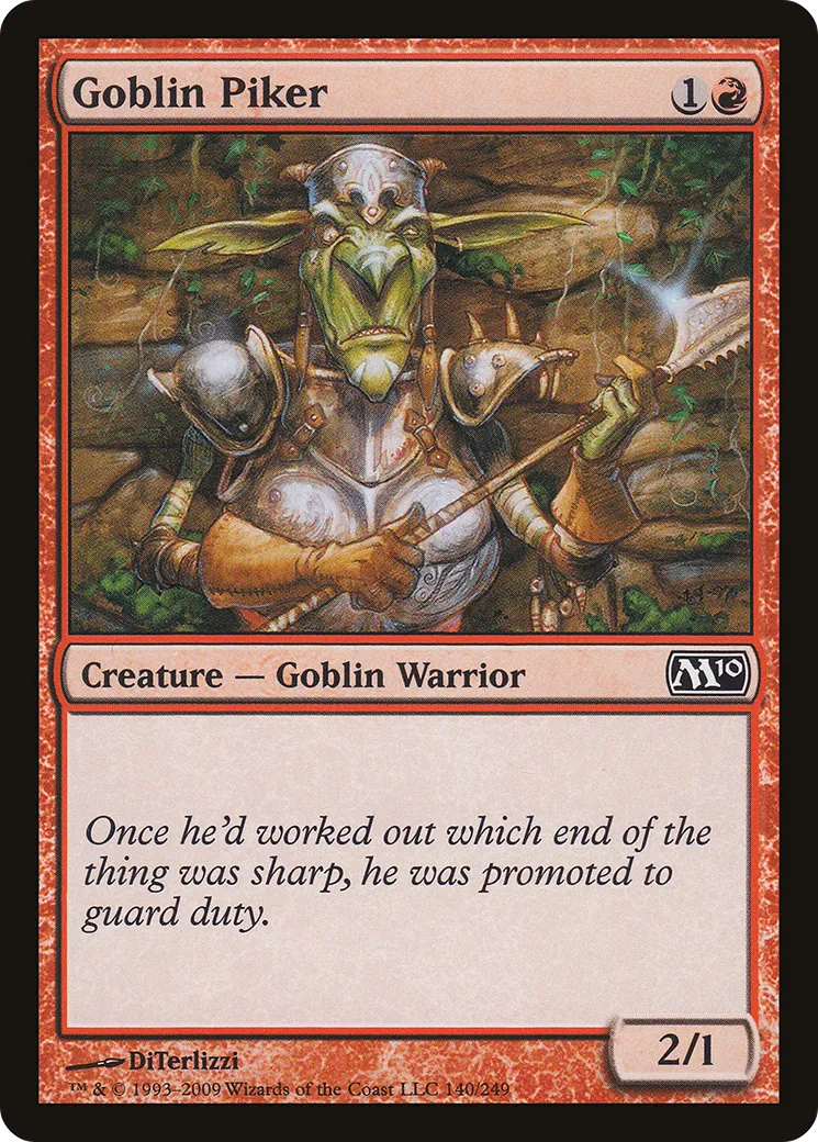 Goblin Piker — Magic 2010 — Magic: The Gathering