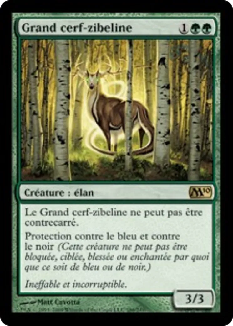 Grand cerf-zibeline — Magic 2010 — Magic: The Gathering