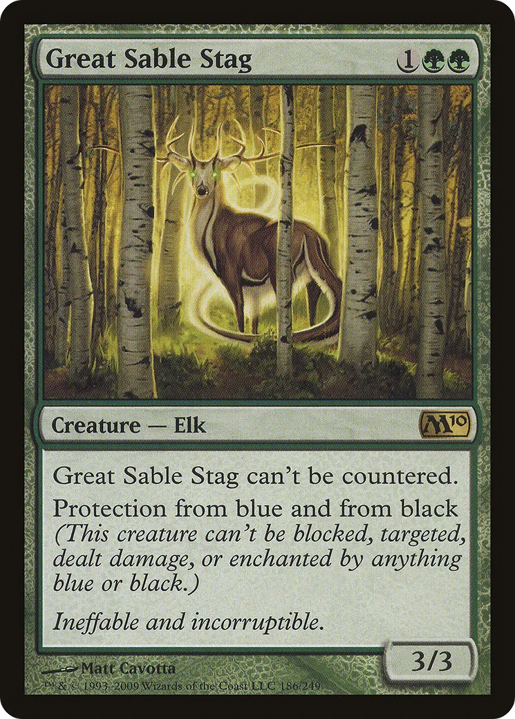Great Sable Stag — Magic 2010 — Magic: The Gathering
