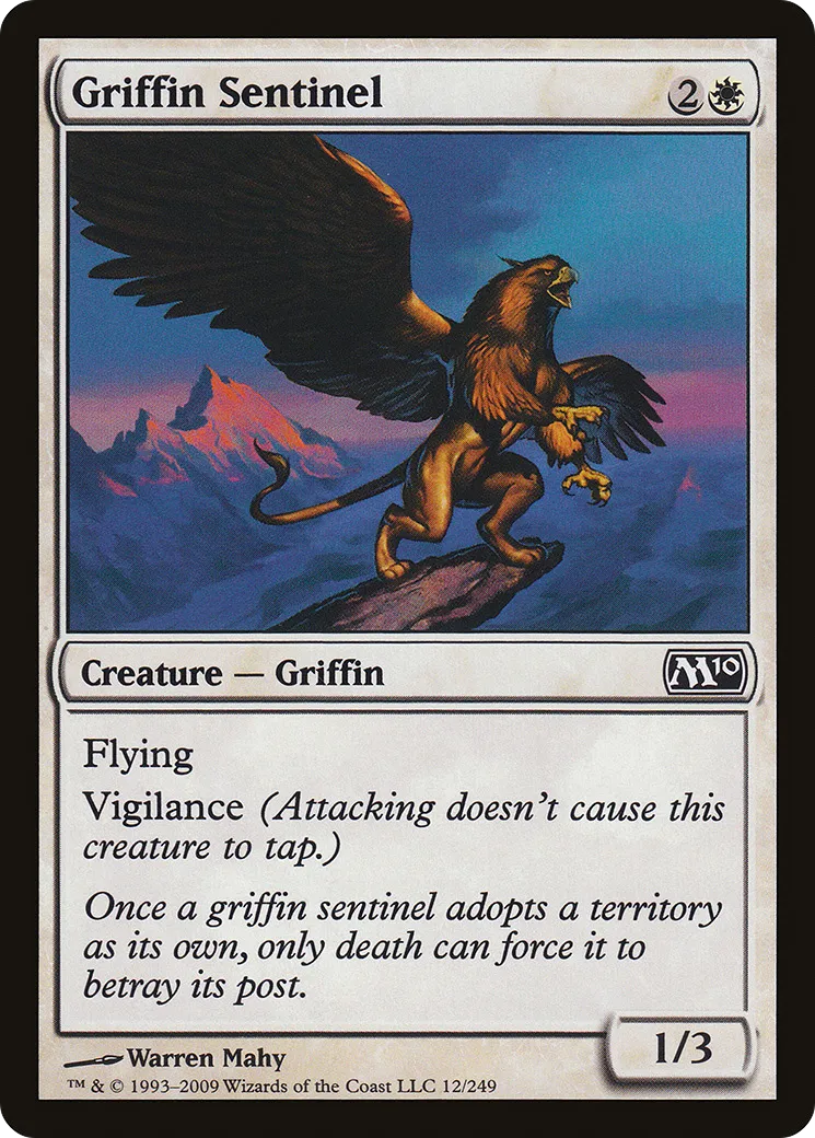 Griffin Sentinel — Magic 2010 — Magic: The Gathering