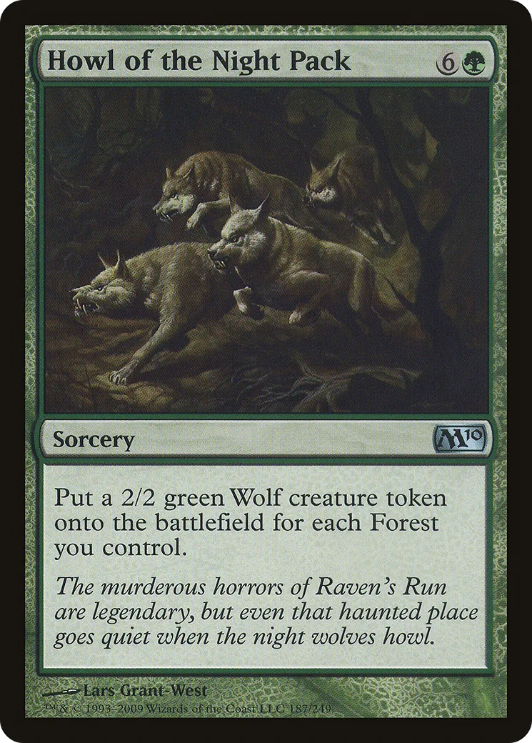 Hurlement de la meute nocturne — Magic 2010 — Magic: The Gathering