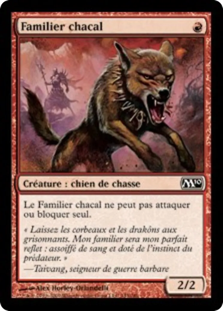 Familier chacal — Magic 2010 — Magic: The Gathering