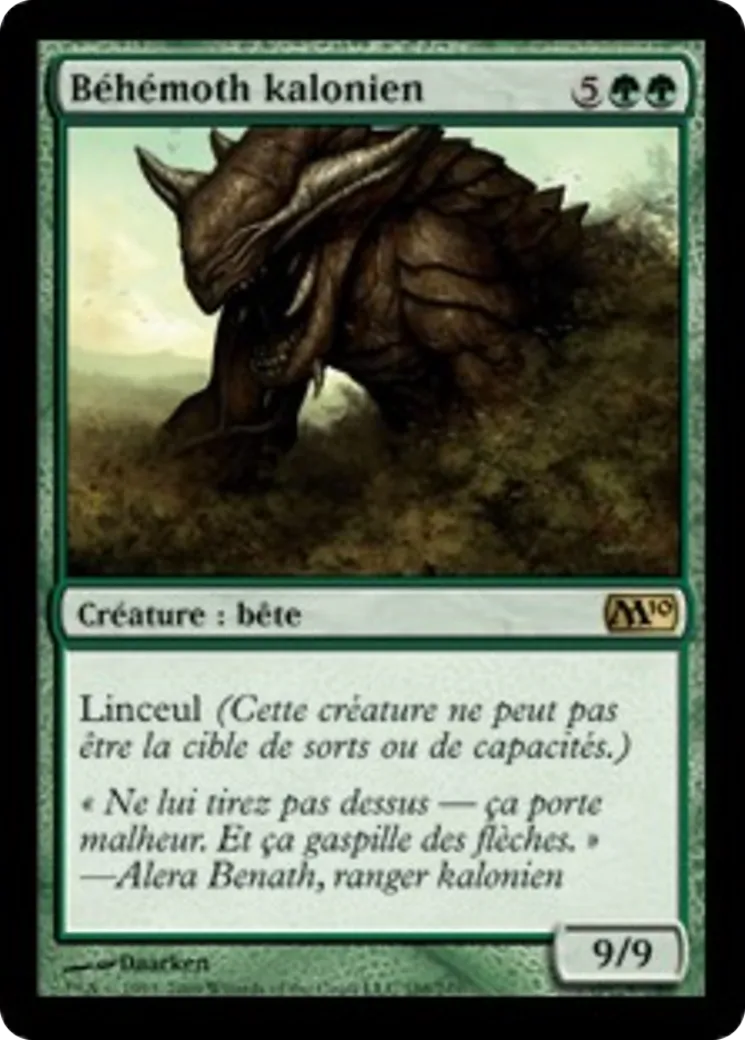Béhémoth kalonien — Magic 2010 — Magic: The Gathering