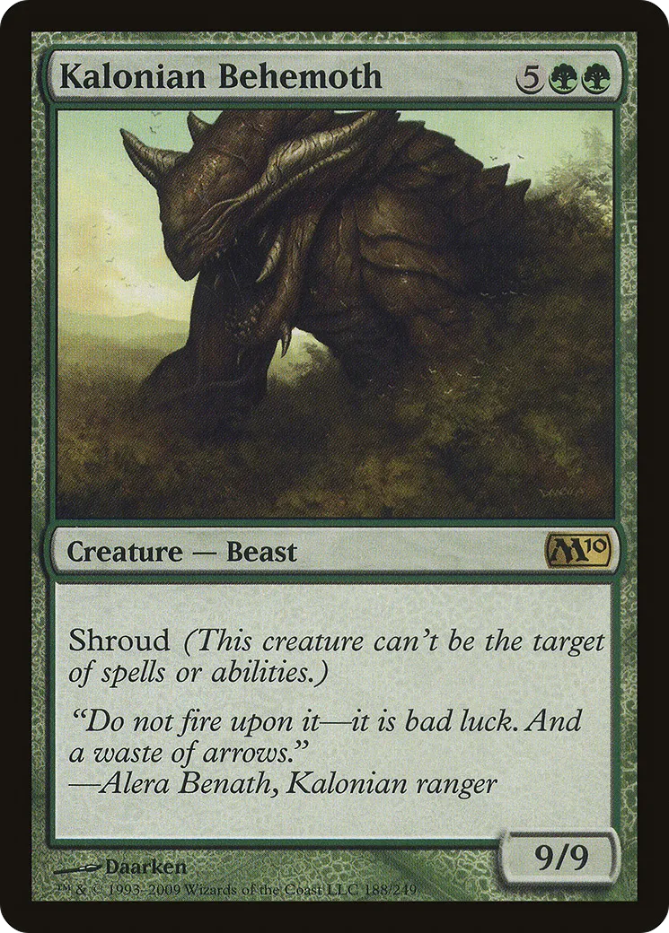 Kalonian Behemoth — Magic 2010 — Magic: The Gathering