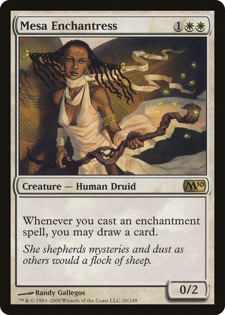Mesa Enchantress — Magic 2010 — Magic: The Gathering