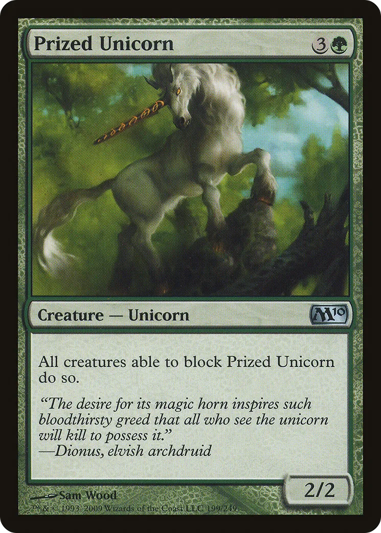 Prized Unicorn — Magic 2010 — Magic: The Gathering