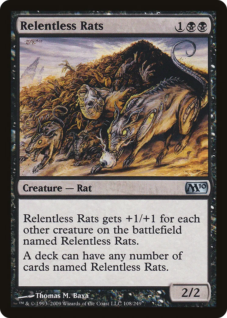 Relentless Rats — Magic 2010 — Magic: The Gathering