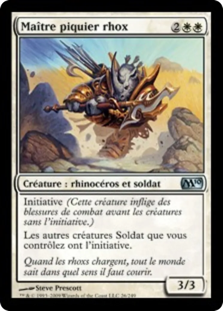 Maître piquier rhox — Magic 2010 — Magic: The Gathering