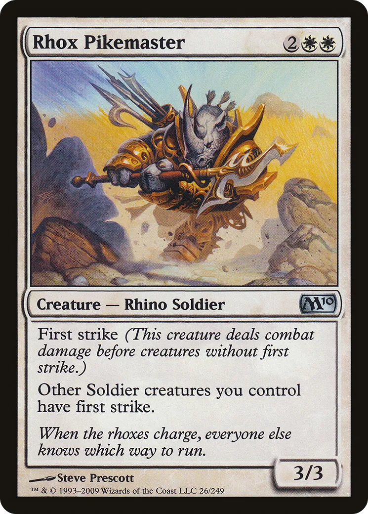 Rhox Pikemaster — Magic 2010 — Magic: The Gathering