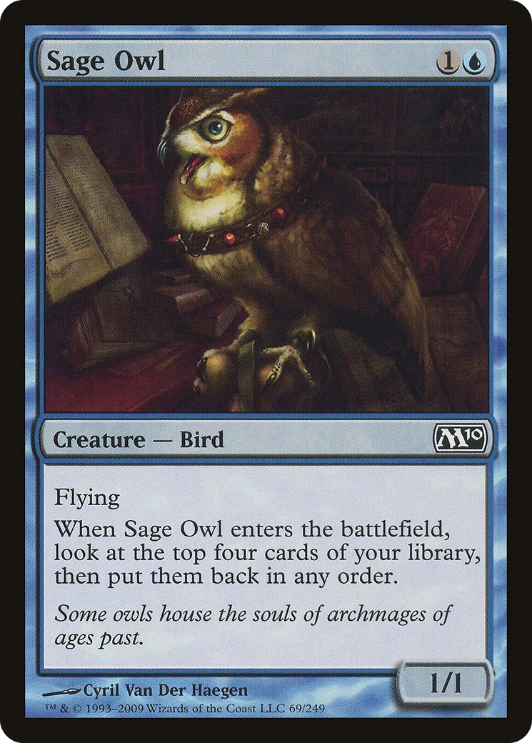 Sage Owl — Magic 2010 — Magic: The Gathering