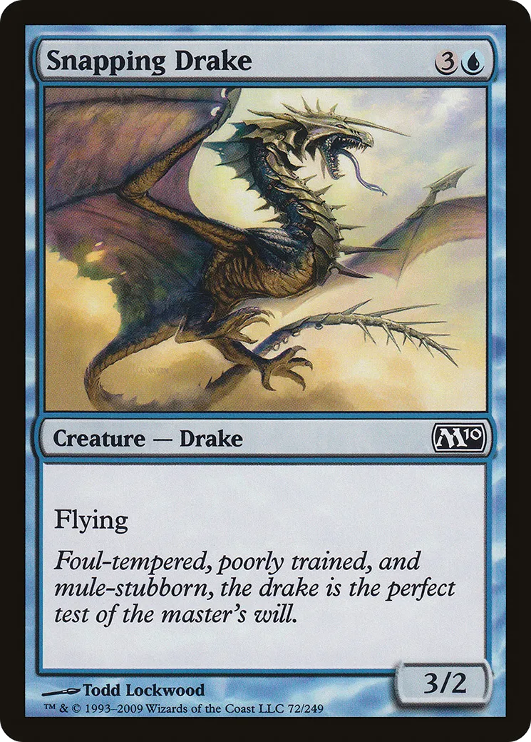 Snapping Drake — Magic 2010 — Magic: The Gathering
