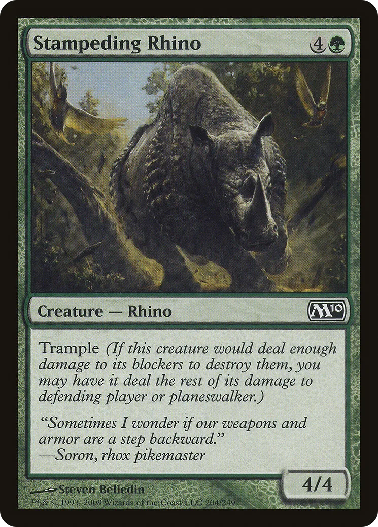 Ruée de rhinocéros — Magic 2010 — Magic: The Gathering