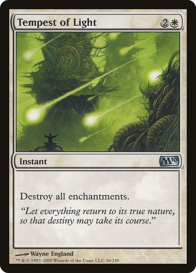 Tourmente de lumière — Magic 2010 — Magic: The Gathering